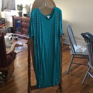 Teal and grey Julia dress